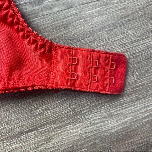 Title:
Prima Donna Red Floral Embroidered Bra 34E Vintage Discontinued - Picture 3 of 8